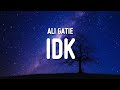 Ali Gatie - IDK (Lyrics)