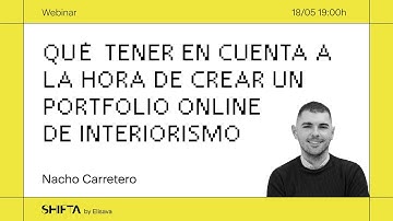 Webinar: "Qué tener en cuenta a la hora de crear un portfolio online de interiorismo"