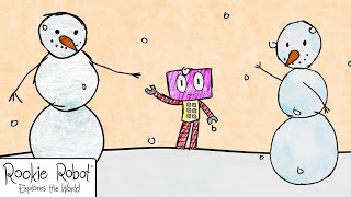 Rookie Robot🤖 | Rookie And The SnowMan | Funny Cartoons For Kids