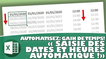Automatisez la saisie des dates et des heures avec la recopie incrémentée d