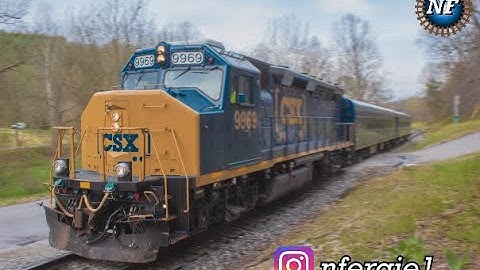Chasing the CSX Geometry train + D795! CSX Hanover Subdivision!