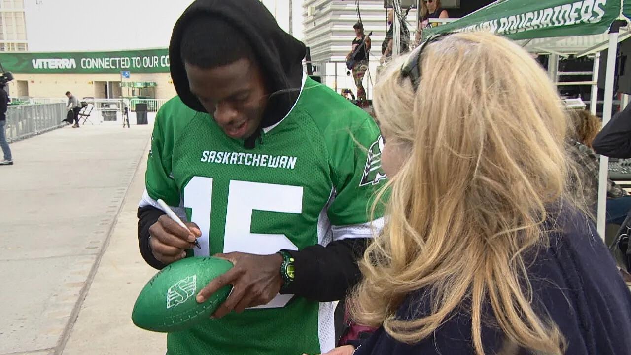 Rider Fans Were Welcomed Onto The Turf Of Mosaic Stadium Ahead Of The rider-fans-were-welcomed-onto-the-turf-of-mosaic-stadium-ahead-of-the