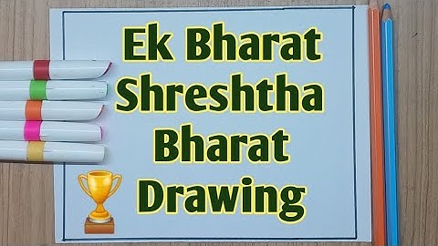 Ek Bharat Shreshtha Bharat Drawing| Unity in Diversity Drawing| One India Great India Drawing