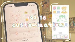 🌸 customizing my phone // ios 16 update, colored manga panels, tutorials, pastel theme screenshot 1
