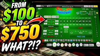 Crapless Bubble Craps - Ran $100 to over $750 - but how much did I get to keep