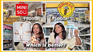 ₹5000/- in Miniso vs Mr DIY | CRAZY COMPARSION 🫶🏻😍
