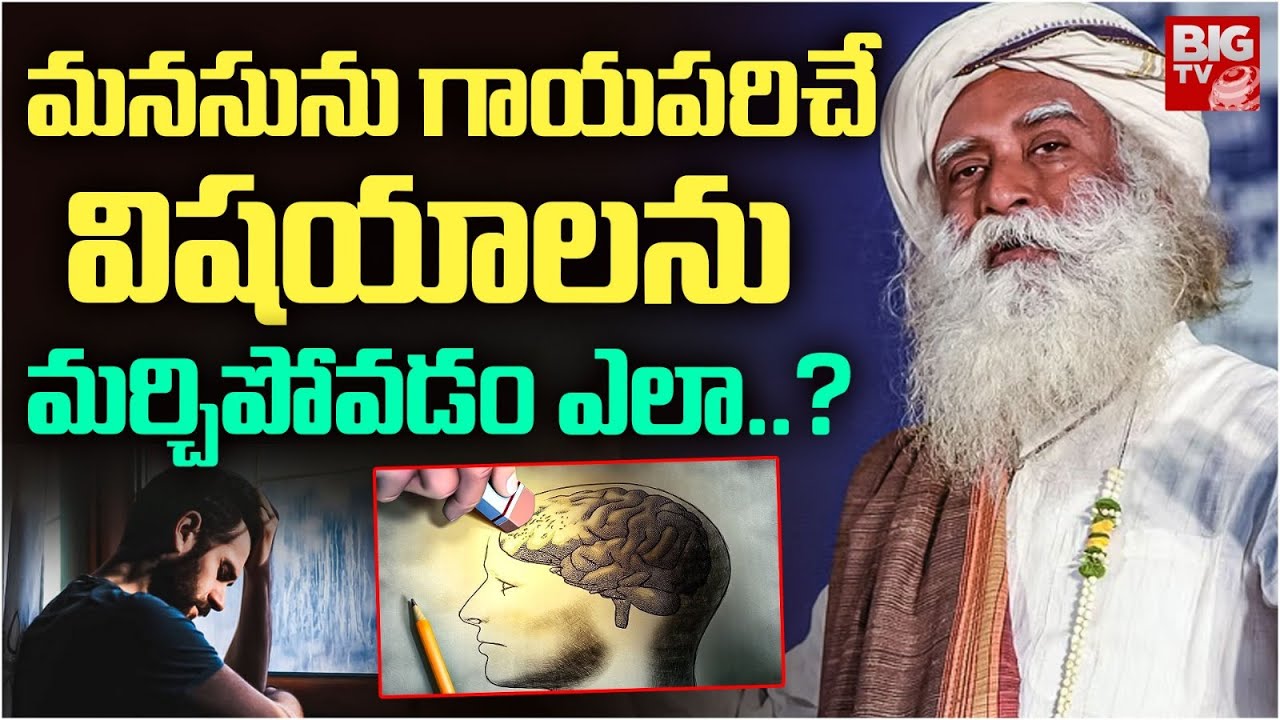 మనసును గాయపరిచే విషయాలను మర్చిపోవడం ఎలా..? | How to Forgive & Forget | Sadhguru Telugu | BIG TV