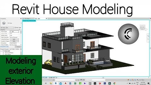 Revit House Modeling Part 5: Creating Exterior Elevation using Model in place