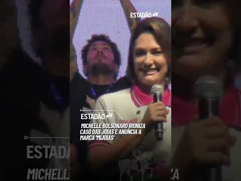 Michelle Bolsonaro ironiza caso das joias e anuncia a marca 'Mijoias' #MichelleBolsonaro #joias