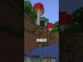 I almost died but nobody cared in minecraft #shorts