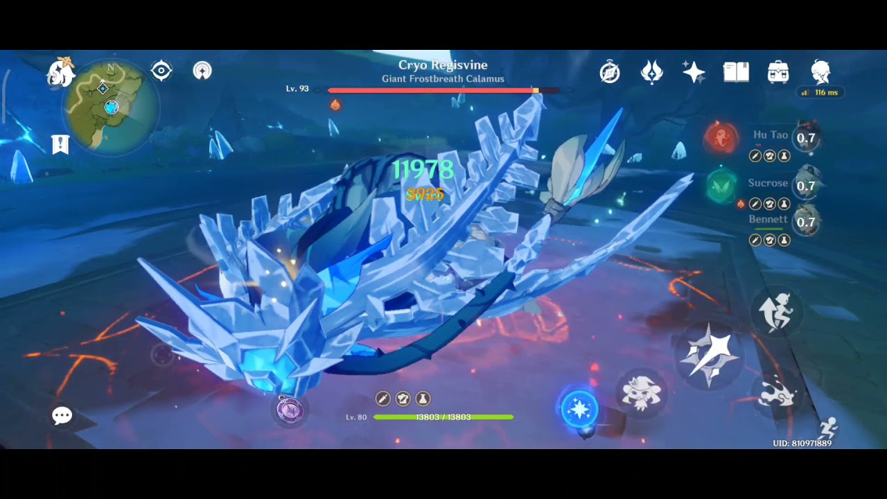 Hu Tao C0 & Dragon's Bane R5 Damage Showcase