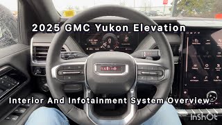 2025 GMC Yukon Elevation Dash And Infotainment System Overview