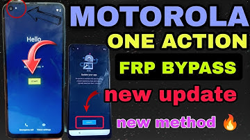 Motorola One Action (XT2013), Remove Google Account, Bypass FRP.  Android 11 Update Without Pc |