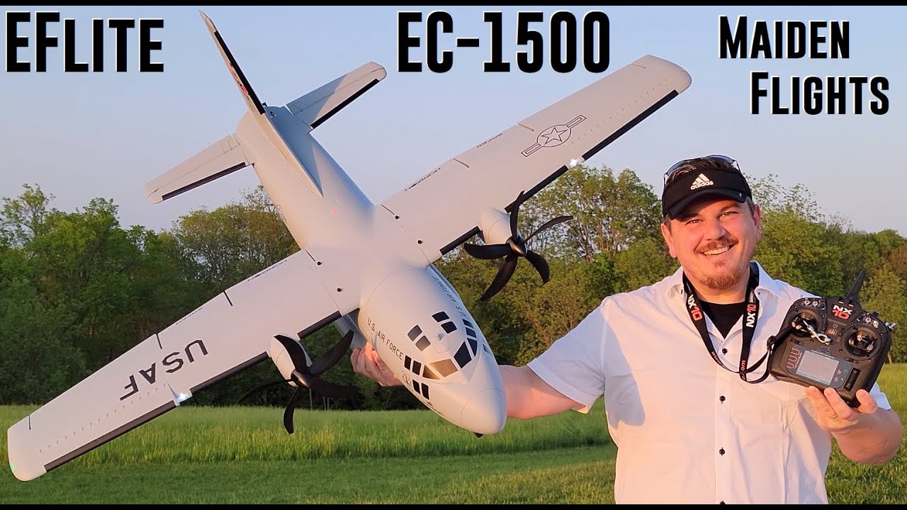 Eflite EC1500 V2 Twin 1.5m Maiden Flights YouTube