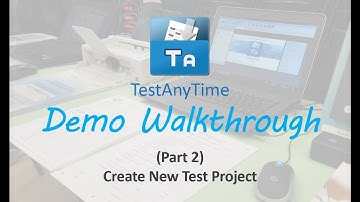 TestAnyTime OMR Software - (Part 2) Create New Test Project