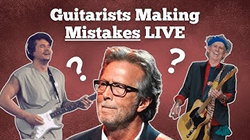 Legendary Guitarists Making Mistakes Live