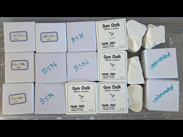 Gym Chalk Variety to Test New Mic | read description | Bonus Crushes | ASMR | Powder Play