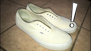 how to clean white slip on vans with baking soda