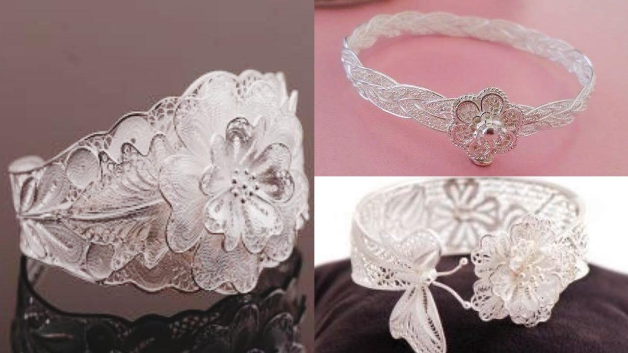 Latest & Stylish Girl's Silver Bracelet Design Idea/Chandi Bracelet