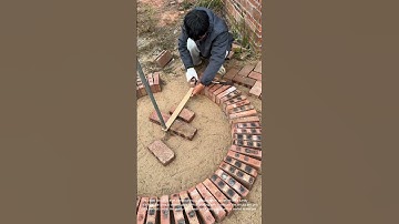 DIY Circular Brick Project: Garden Feature Construction