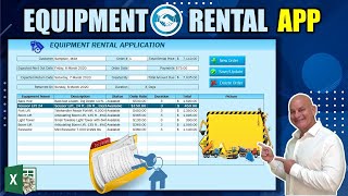 Learn How To Create This Excel Equipment Rental Application From Scratch [Free Download] screenshot 4