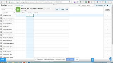 Adding a "Comment" to a Progress Reports in EDSBY
