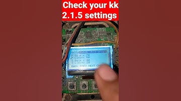 check your kk 2.1.5 flight controller settings #shorts