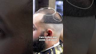How to fade thinning hair #barber  #thinninghair #barbertips #haircut #howto