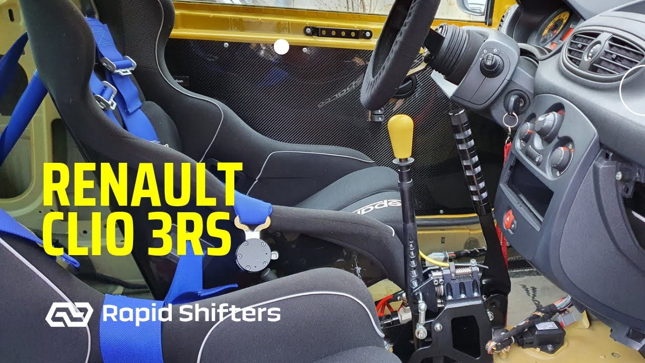 Renault Clio 3RS Short Shifter - RapidShifters.eu - YouTube