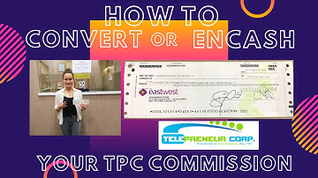 PAANO MAG-CONVERT AT MAG-ENCASH NG IYONG COMMISSION SA TPC?