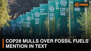 COP28 mulls over fossil fuels' mention in text | DD India Global