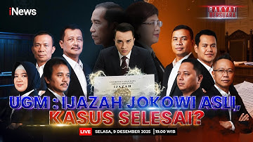 🔴LIVE Rakyat Bersuara UGM: Ijazah Jokowi Asli, Kasus Selesai? (09/12)