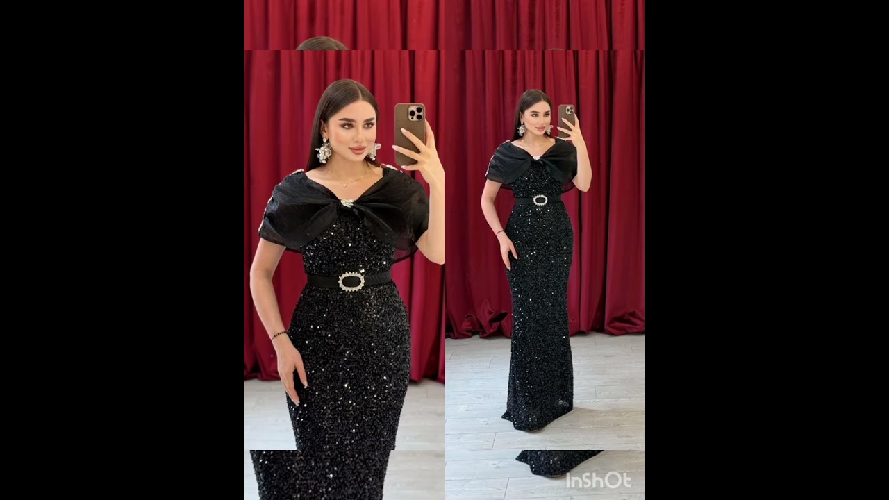 فساتين سهرة بالون الاسود اناقة جمال جاذبيه 