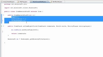 Minecraft Modding Tutorial 14 -Giving durability to items(modloader)