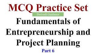 6| Fundamentals of Entrepreneurship and Project Planning MCQ, lu exam bcom, bcom mcq exam, lucknow