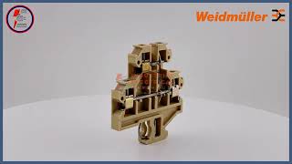 Weidmuller DK4 Double Level Terminal Block 0355460000 | DIN Rail Connection Piece