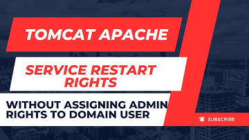 Tomcat Apache Service restart rights for domain user without assigning local admin rights