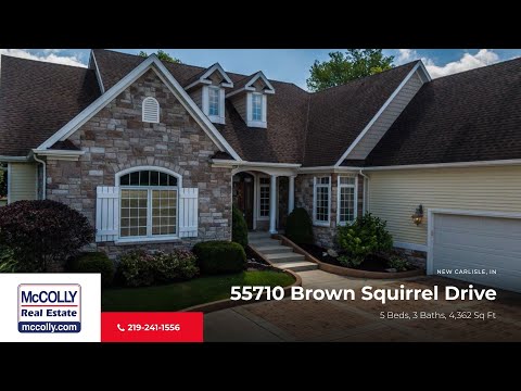 55710 Brown Squirrel Drive, New Carlisle, IN home video tour
