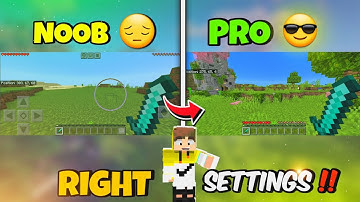 Best Settings For Minecraft Pe 1.20 || best settings for minecraft || best settings for minecraft pe