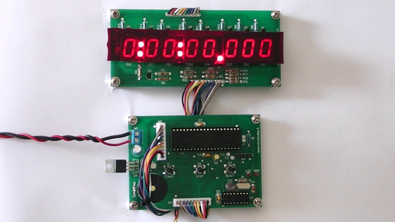 1/1000 sec. Stopwatch PIC - Cronometro con PIC16F887