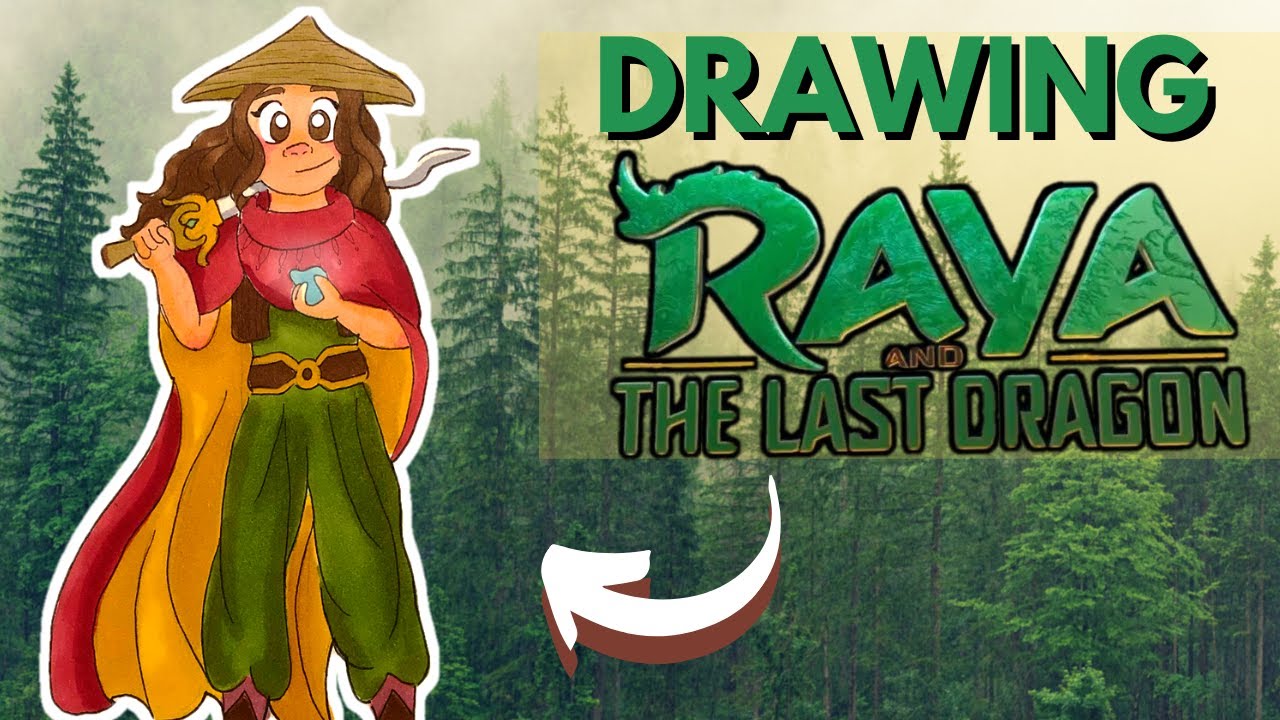 Drawing Raya from Raya and the Last Dragon!