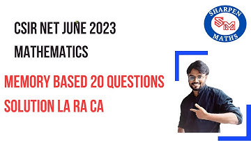 CSIR NET June 2023 solution || Analysis || Tips || Motivation || memory based question