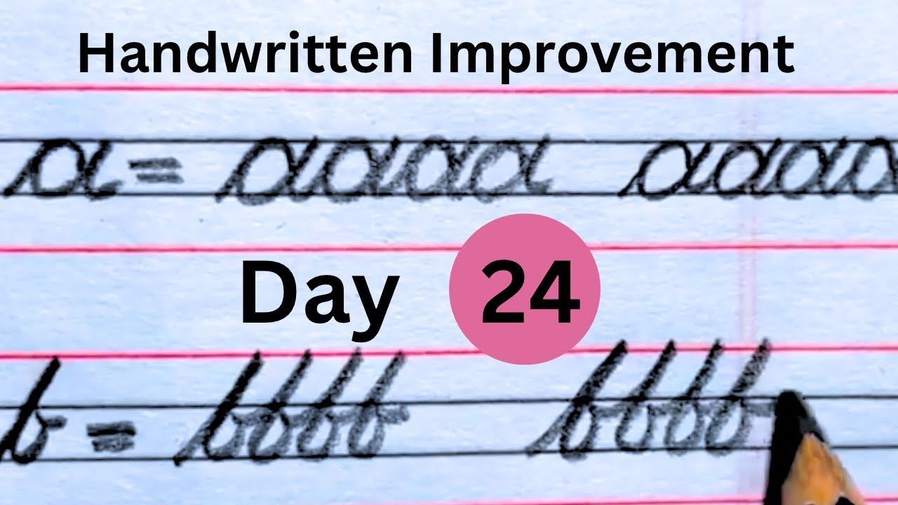 English Handwriting improvement day 24 | How to improve handwriting ...
