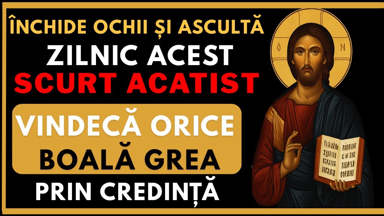 CEA MAI PUTERNICĂ RUGĂCIUNE de VINDECARE 🙏 Acatist scurt ce vindecă orice BOALĂ prin CREDINȚĂ