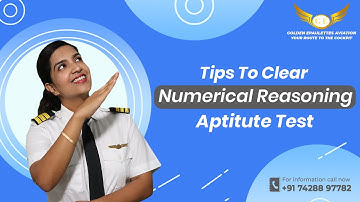 Tips to Clear Cadet Pilot Program Numerical Reasoning | Aptitude Test | Golden Epaulettes Aviation