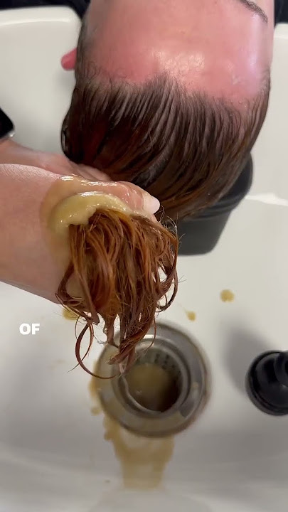 My simple hair color hack for brassy hair #hairtransformation #haircolor