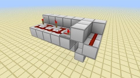 Minecraft Redstone Tutorial - Simple Combination Lock