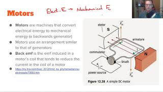 Physics Unit 10 Part 5 Generators, Motors, and Mutual Inductance