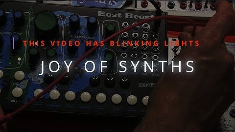 Pink Noise Waves Meditation 1hr 28m No Talking 266t Buchla Tip Top & East Beast  | Joy of Synths.com