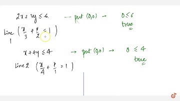 Solve the following system of linear inequation graphically:  ltmath gt  ltmrow gt  ltmn gt2 l